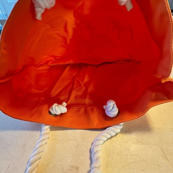 Trina Turk  Vitamin Sea Orange Beach Bag Tote - Picture 8 of 11